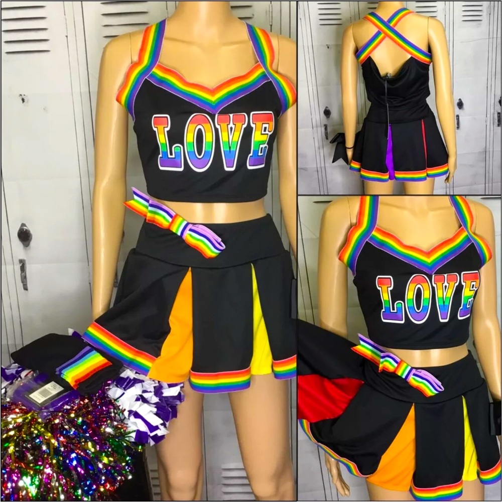 Cheerleading uniform dolls kill love adult xl